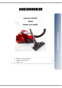 Handleiding Heinner CVC-H6220 Galaxy Stofzuiger