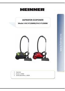 Manual Heinner HVC-P1200 Vacuum Cleaner