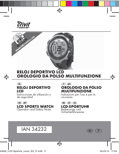 Manual de uso Crivit IAN 34232 Reloj deportivo