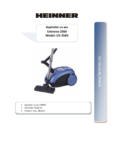 Manual Heinner UV-2560 Universe Vacuum Cleaner
