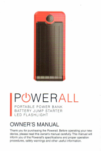 Manual Gryphon Powerall Portable Charger
