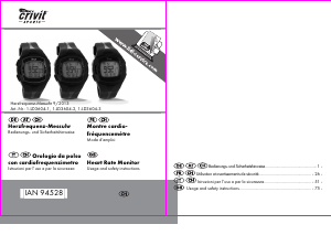 Mode d’emploi Crivit IAN 94528 Montre sport