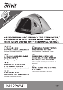 Handleiding Crivit IAN 296941 Tent