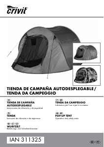 Manual de uso Crivit IAN 311325 Carpa de campaña