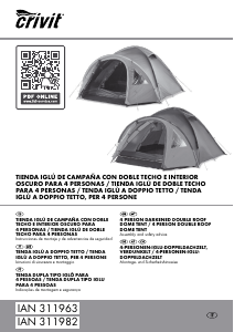 Manual de uso Crivit IAN 311963 Carpa de campaña