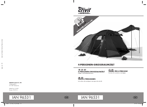 Manuale Crivit IAN 96531 Tenda