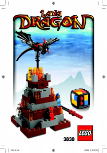 Manual Lego set 3838 Games Lava dragon