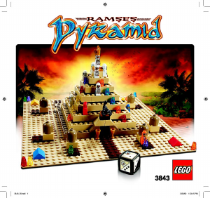 Manual Lego set 3843 Games Ramses pyramid