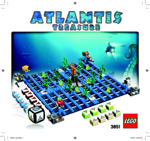 Bruksanvisning Lego set 3851 Games Atlantis Treasure