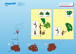 Manual Playmobil set 3036 Western Bandit ambush