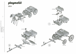 Manuale Playmobil set 3804 Western Carromato