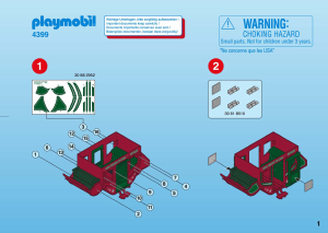 Manual Playmobil set 4399 Western Express stagecoach