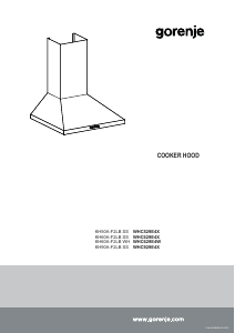 Руководство Gorenje WHC529E4X Кухонная вытяжка