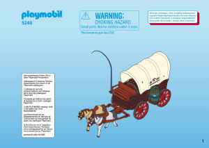 Manual de uso Playmobil set 5248 Western Caravana con bandidos