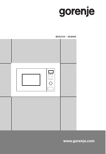 Návod Gorenje BM300X Mikrovlnná rúra