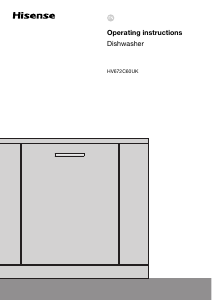 Manual Hisense HV672C60UK Dishwasher