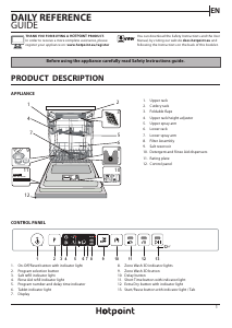 Handleiding Hotpoint HIO 3T241 WFEGT UK Vaatwasser