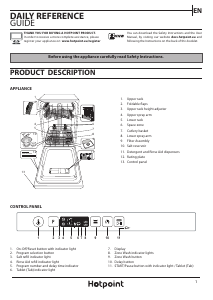 Handleiding Hotpoint HSIC 3T127 UK N Vaatwasser