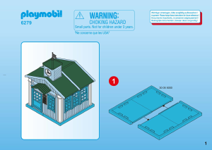 사용 설명서 Playmobil set 6279 Western 학교