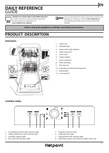 Manual Hotpoint HSFE 1B19 B UK N Dishwasher