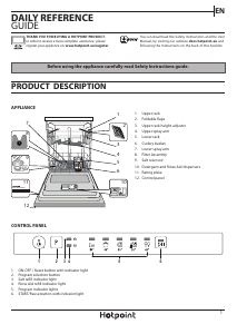 Handleiding Hotpoint HIE 2B19 UK Vaatwasser