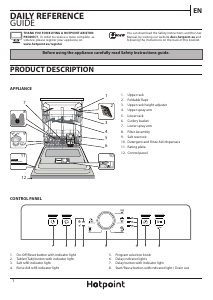 Handleiding Hotpoint HFE 1B19 UK Vaatwasser