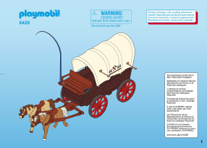 Mode d’emploi Playmobil set 6426 Western Wagon