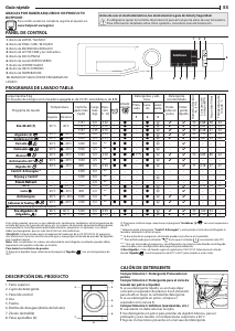 Manual de uso Hotpoint NM11 923 WW A SPT N Lavadora