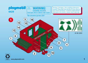 Manual de uso Playmobil set 6429 Western Diligência