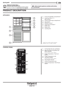 Manuale Hotpoint-Ariston HA70BE 72 X Frigorifero-congelatore