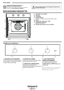 Manuale Hotpoint-Ariston AA4 534 JH IX HA Forno