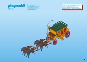 Manuale Playmobil set 7946 Western Diligenza