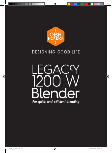 Manual OBH Nordica 7749 Legacy Blender