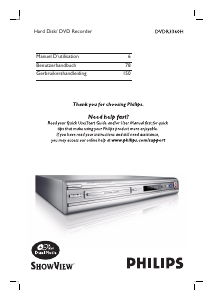 Mode d’emploi Philips DVDR3360H Lecteur DVD