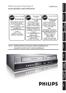 Mode d’emploi Philips DVDR3545V Combi DVD-vidéo