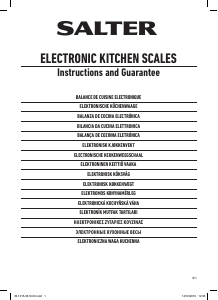 Руководство Salter 1015 Кухонные весы