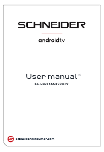 Mode d’emploi Schneider SC-LED55SC400ATV Téléviseur LED