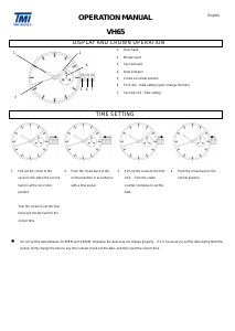 Manual de uso TMI VH65 Reloj de pulsera
