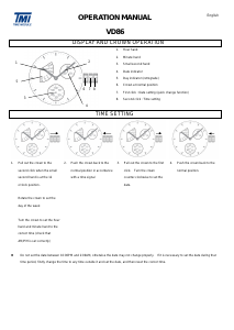 Mode d’emploi TMI VD86 Montre