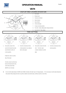 Manual de uso TMI VD74 Reloj de pulsera