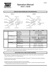 Manuale TMI VD37 Orologio da polso