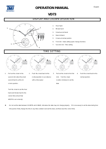 Mode d’emploi TMI VD73 Montre