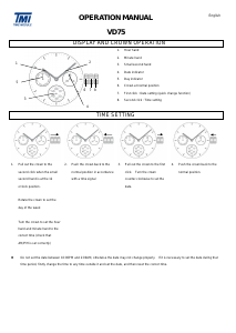 Handleiding TMI VD75 Horloge