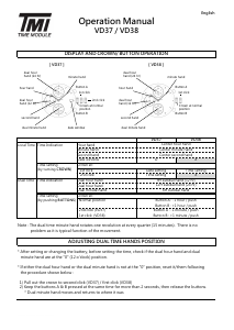 Handleiding TMI VD38 Horloge