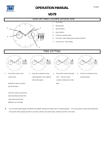 Handleiding TMI VD79 Horloge