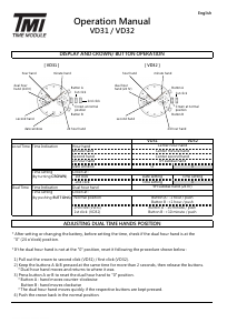 Handleiding TMI VD31 Horloge