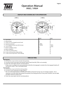 Manual de uso TMI VK64 Reloj de pulsera