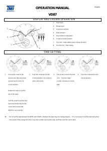 Manual TMI VD87 Relógio de pulso