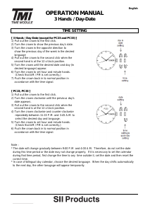 Handleiding TMI VJ23 Horloge