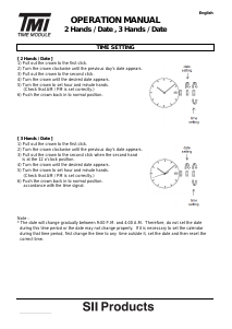 Handleiding TMI VJ14 Horloge